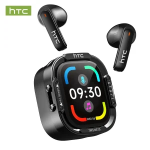 HTC NE70 AI Translation Wireless Earbuds with Smart Touchscreen Case