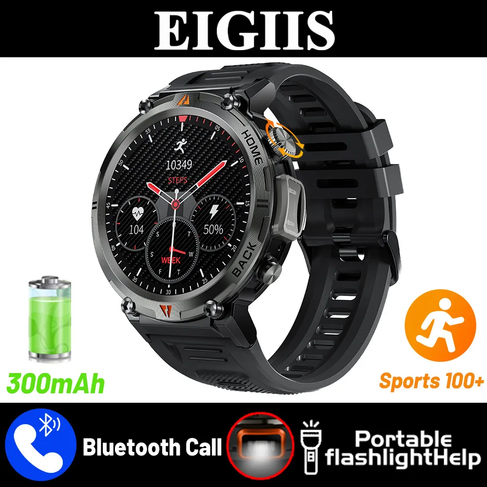 EIGIIS KE3 Smartwatch with Bluetooth Calling & LED Flashlight - Image 7