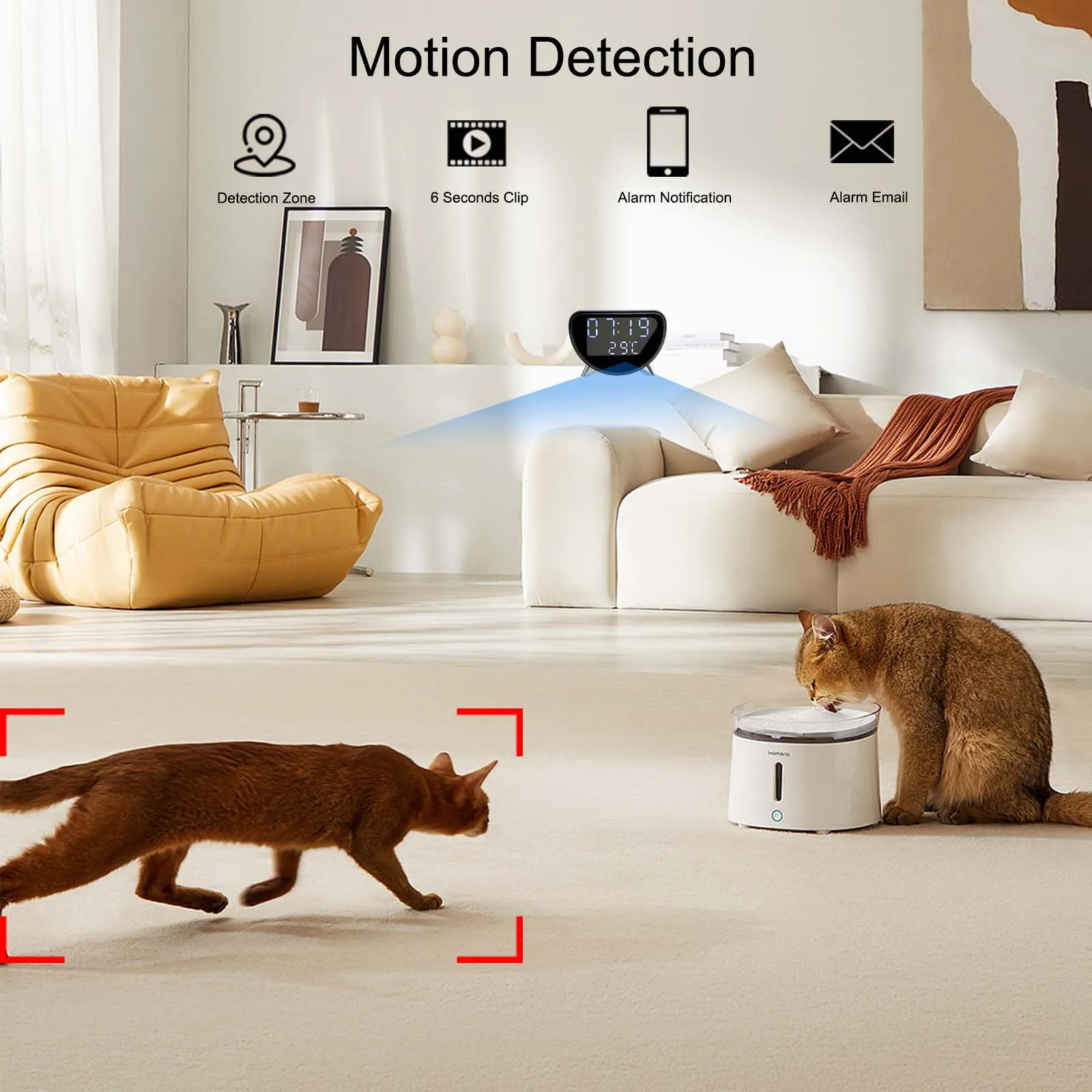 4K WiFi Clock Camera with Wireless Charging - Image 5