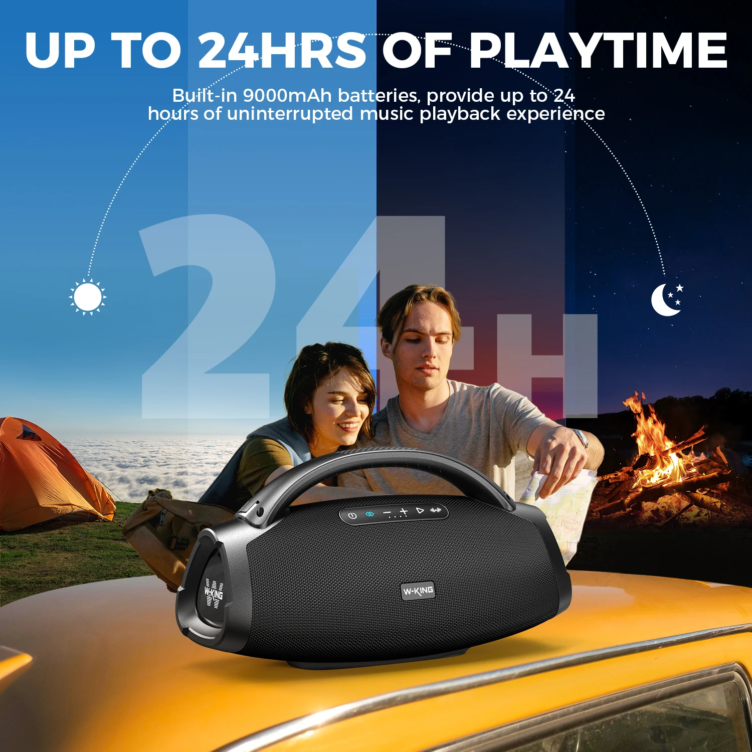 W-KING D20 Portable Bluetooth Speakers,200W - Image 4