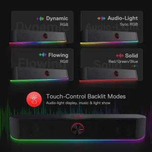 Redragon GS560 Adiemus RGB USB Desktop Soundbar - Thumbnail Image 7