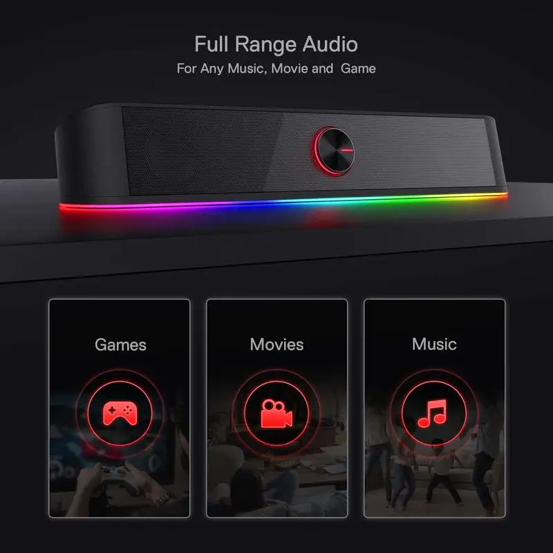 Redragon GS560 Adiemus RGB USB Desktop Soundbar - Image 5